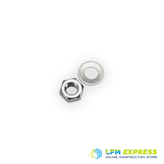 GI Hex Nut and Tin Washer