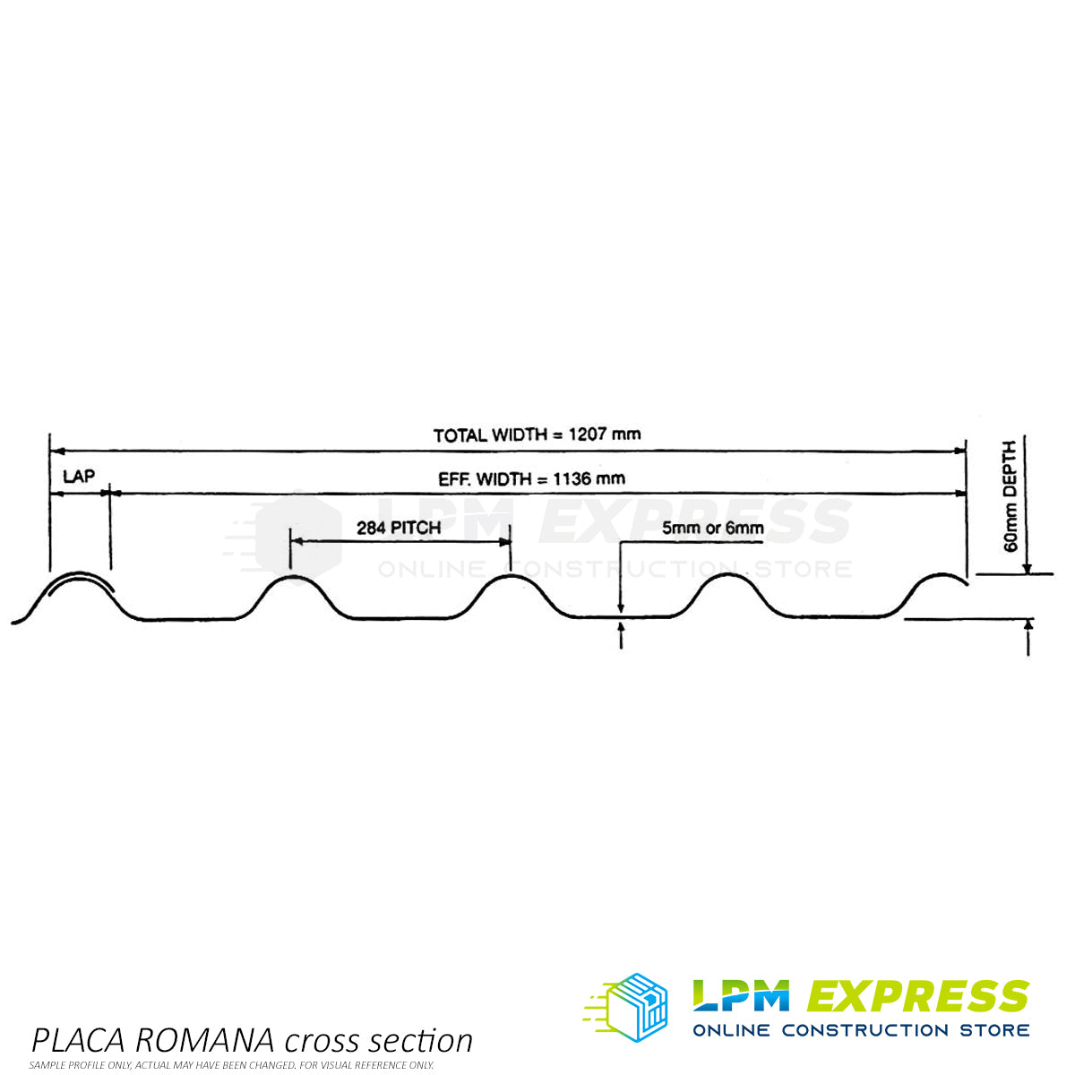 Placa Romana Roofing Tile