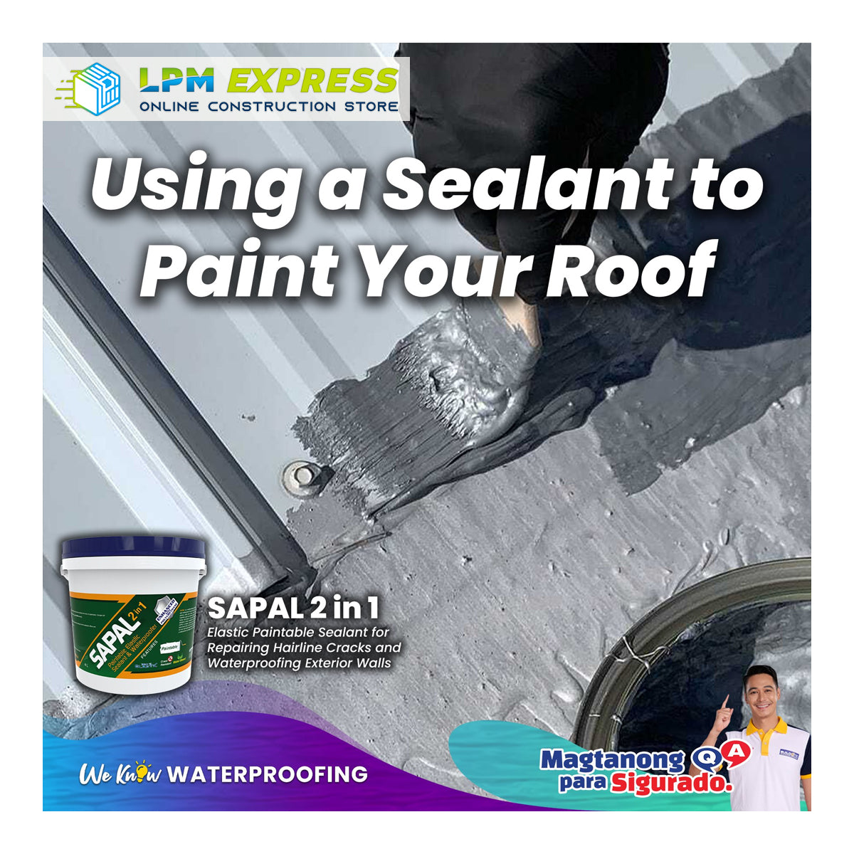 Sapal 2in1 Elastic Sealant and Waterproofer