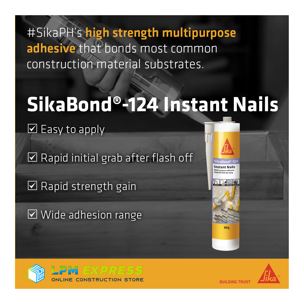 SikaBond 124 -Instant Nail 西卡